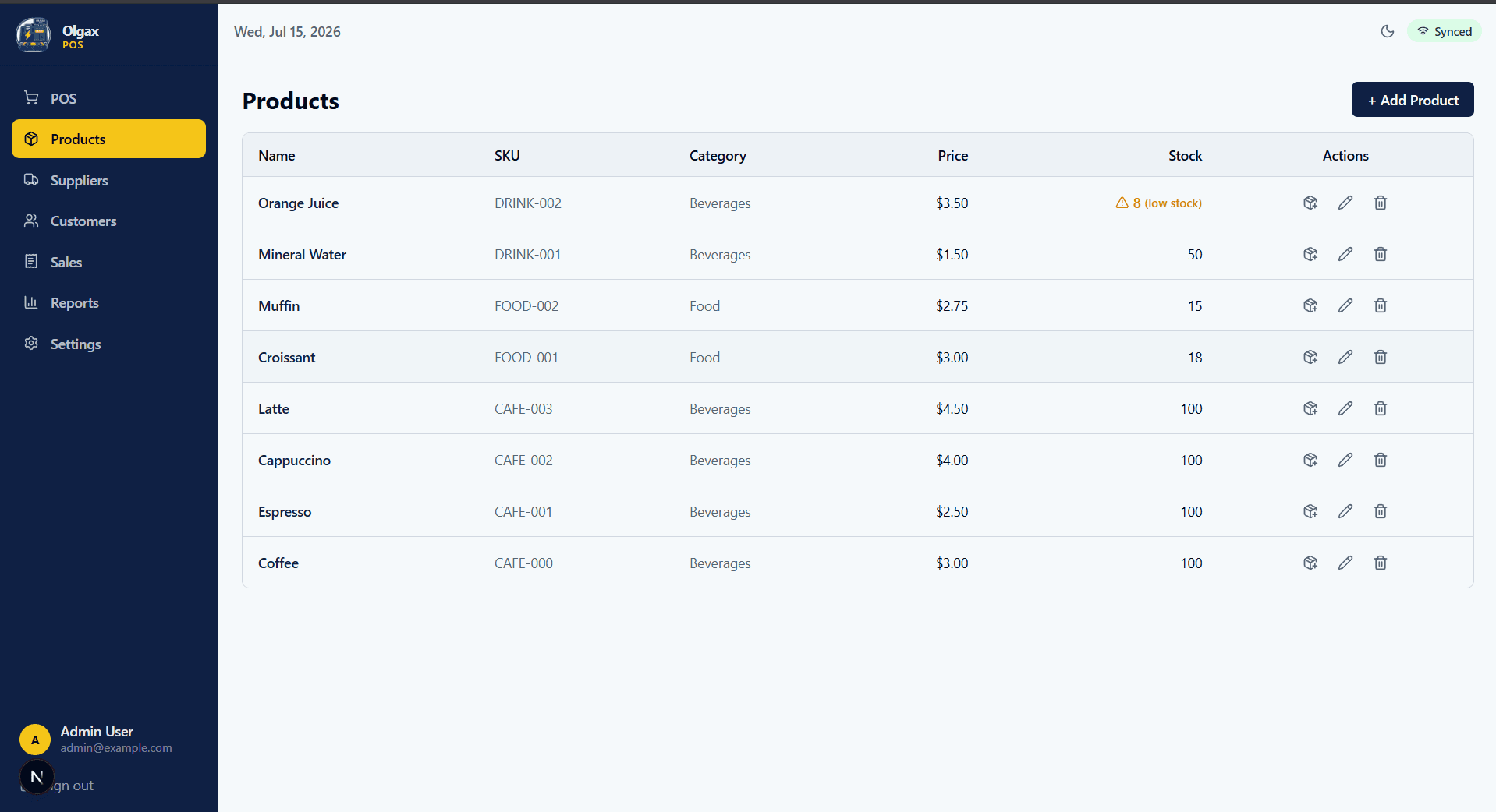 Olgax POS - Open-Source Offline-First Point of Sale