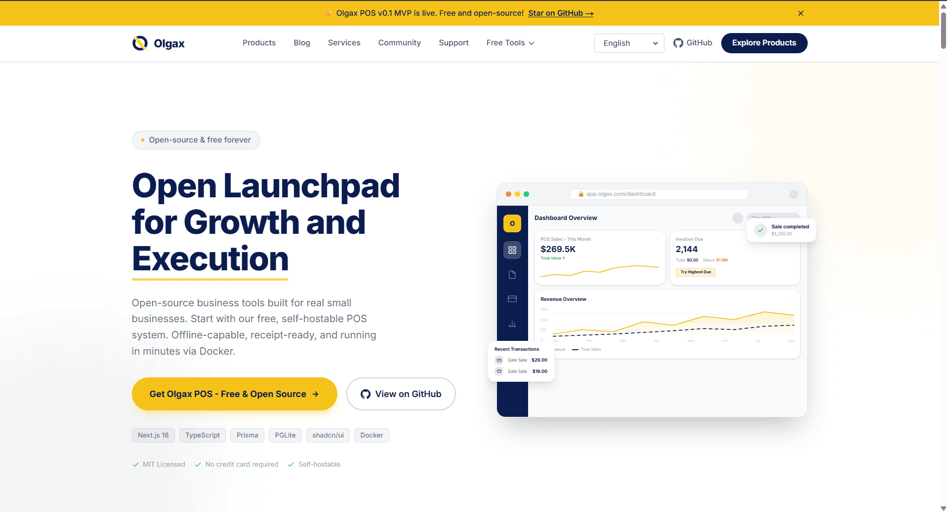 Olgax - Open Launchpad for Small Business Growth