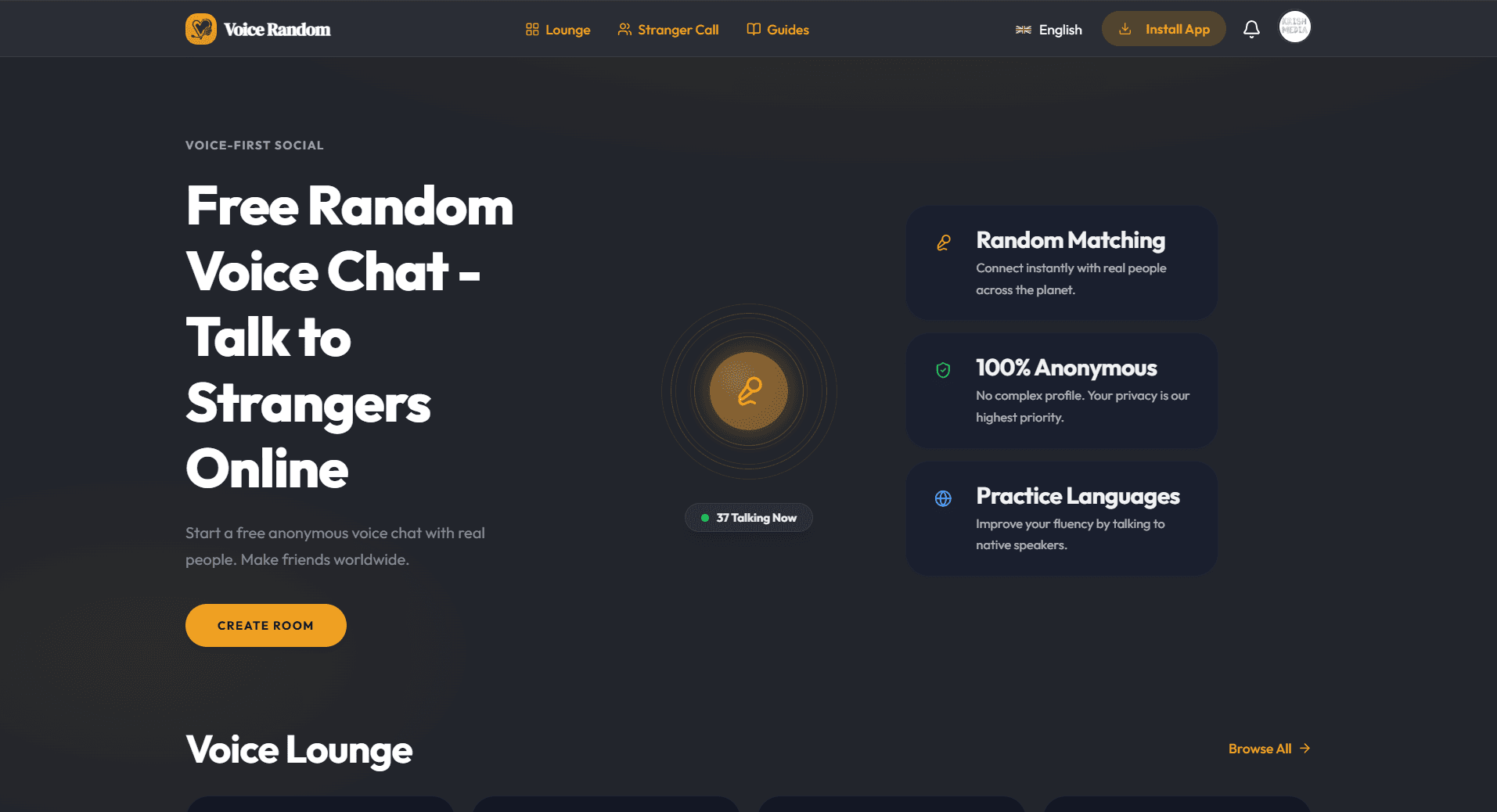 VoiceRandom.com - Voice-First Social Platform
